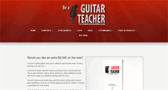 Desktop Screenshot of beaguitarteacher.com
