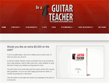Tablet Screenshot of beaguitarteacher.com